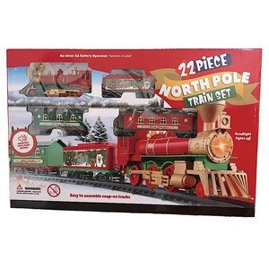 22 Piece North Pole Train Set